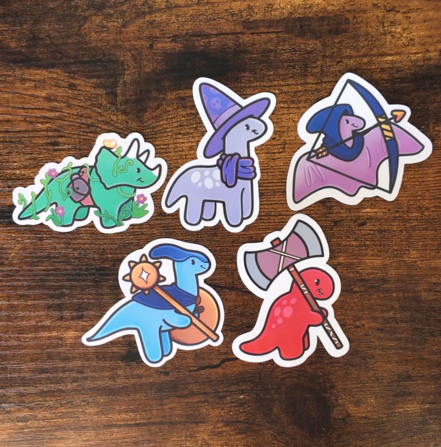 Dungeons and Dinos Sticker Collection | DnD | Dungeons and Dragons Sticker