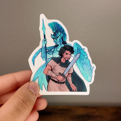 Odysseus and Athena | Odyssey Sticker