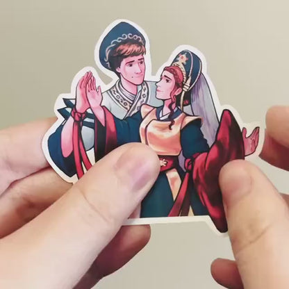 Shallan and Adolin Worldhopper Ball | Sticker